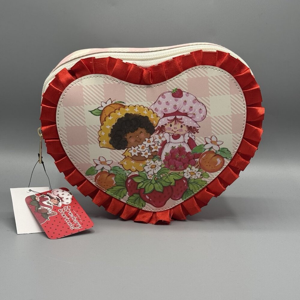 Strawberry Shortcake & Orange Blossom Heart Makeup Bag NEW